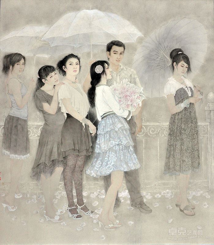 《花季·雨季》 2011年于栋华 176x192cm修