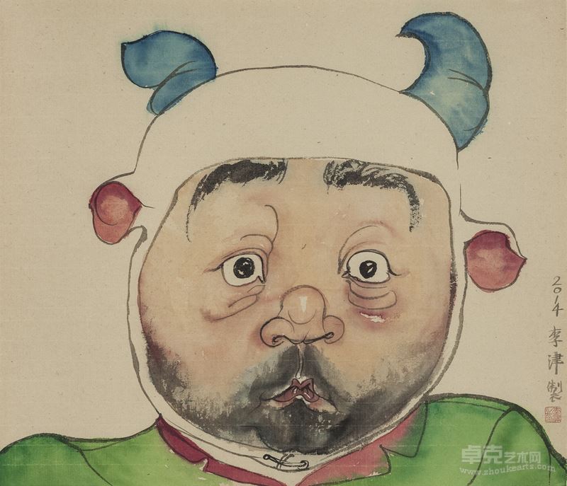 来自星星的你 You, stranger from an other planet ● 38×43cm ● 纸本水墨 ink on paper ● 2014年