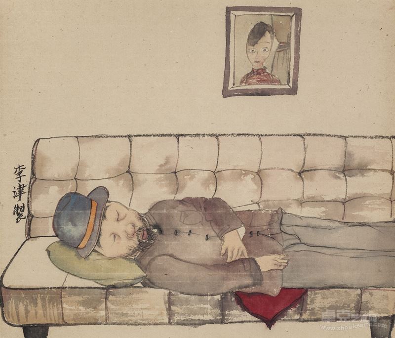 午憩 Nap ● 38×43cm ● 纸本水墨 ink on paper ● 2012年