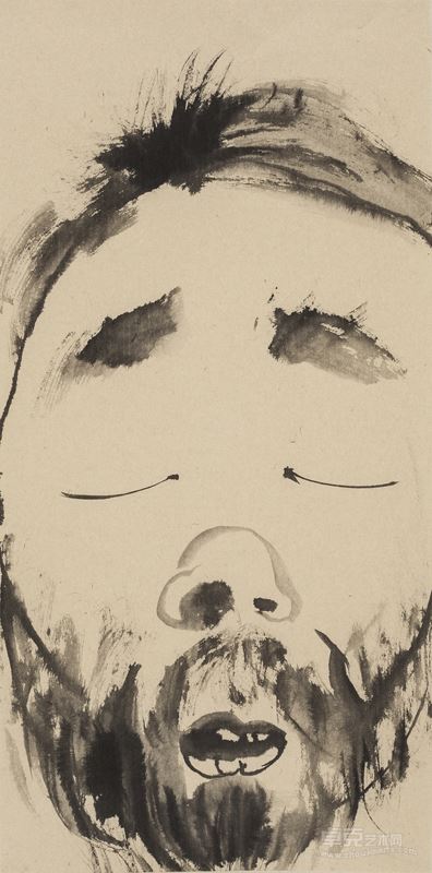 头像系列二 Head series No.2 ● 70×34cm ● 纸本水墨 ink on paper ● 2014年