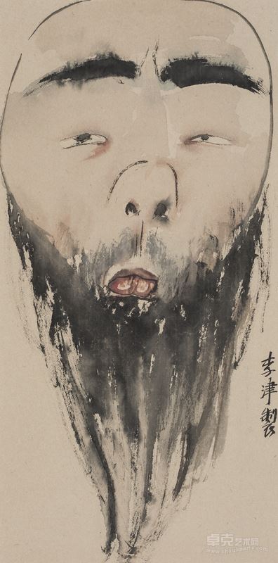 头像系列十二 Head series No.12 ● 70×34cm ● 纸本水墨 ink on paper ● 2014年 185