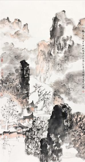 《秋山寺影》 关坚