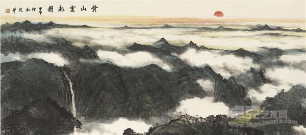 《黄山云起图》 何俊华