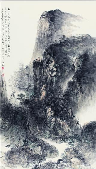《黄山诗意图》 羊草