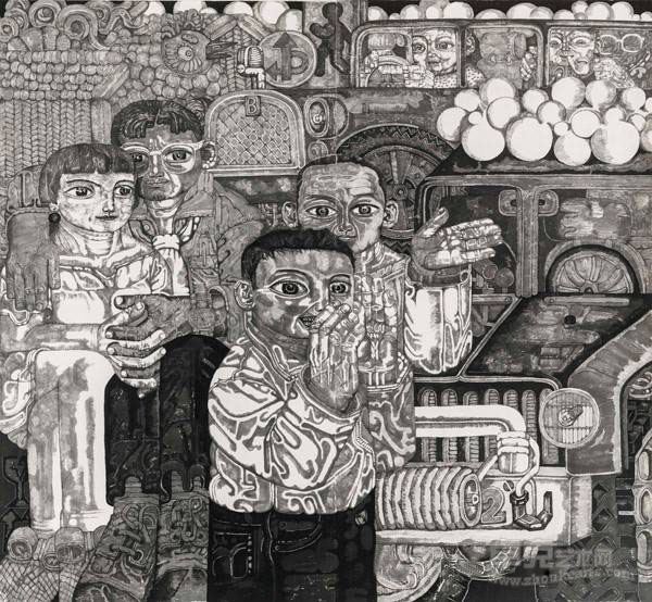 陈子丰作品 《路漫漫》180cm×200cm 2013年