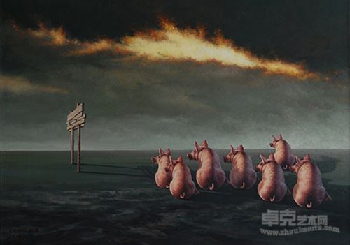 2012 沙盘系列Sandbox Series布面油画oil on canvas 147x110cm