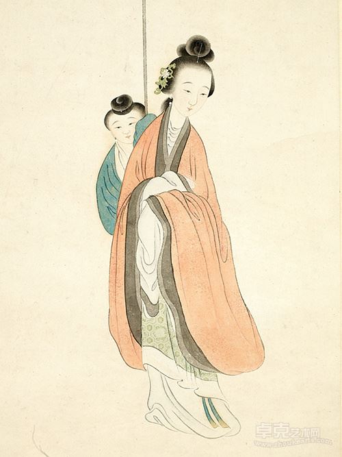 改琦《拟唐解元仕女图轴》