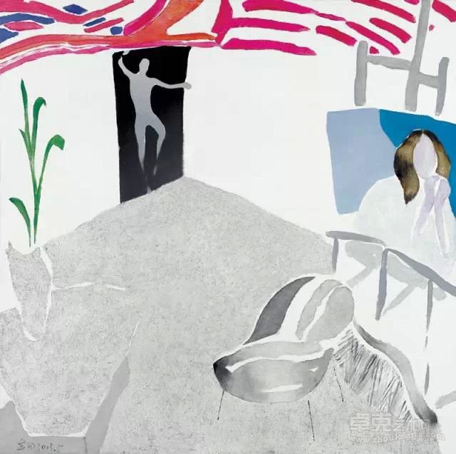 回音之二  布面油画  100×100cm  2013