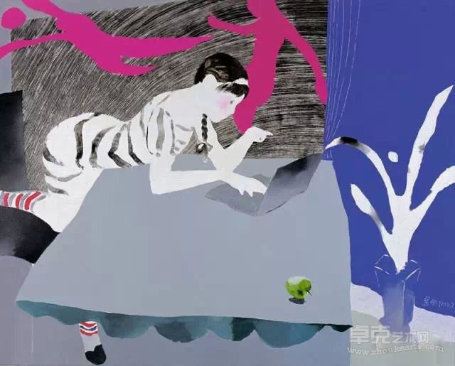 晴窗 布面油画 100×130cm 2010