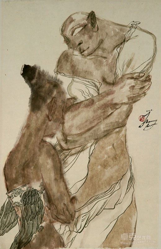 黄欢 山海经NO.7  70x43cm 2008年