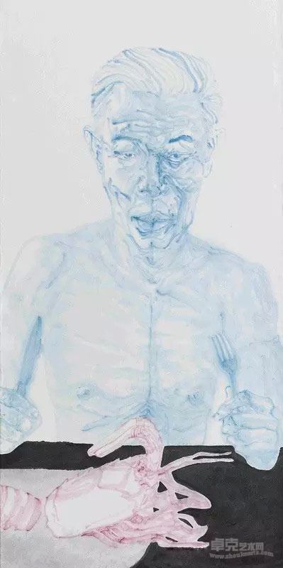魏晋 夜未眠—1++136x69cm+中国画+2014年