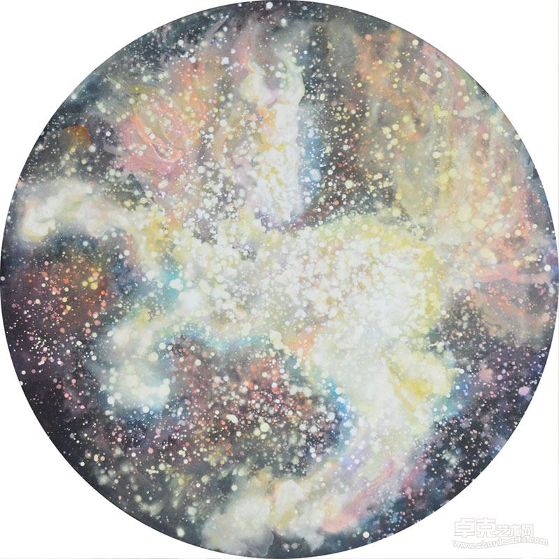 80cm 2014 布面丙烯 《天马之向达芬奇致敬》卢恒宇