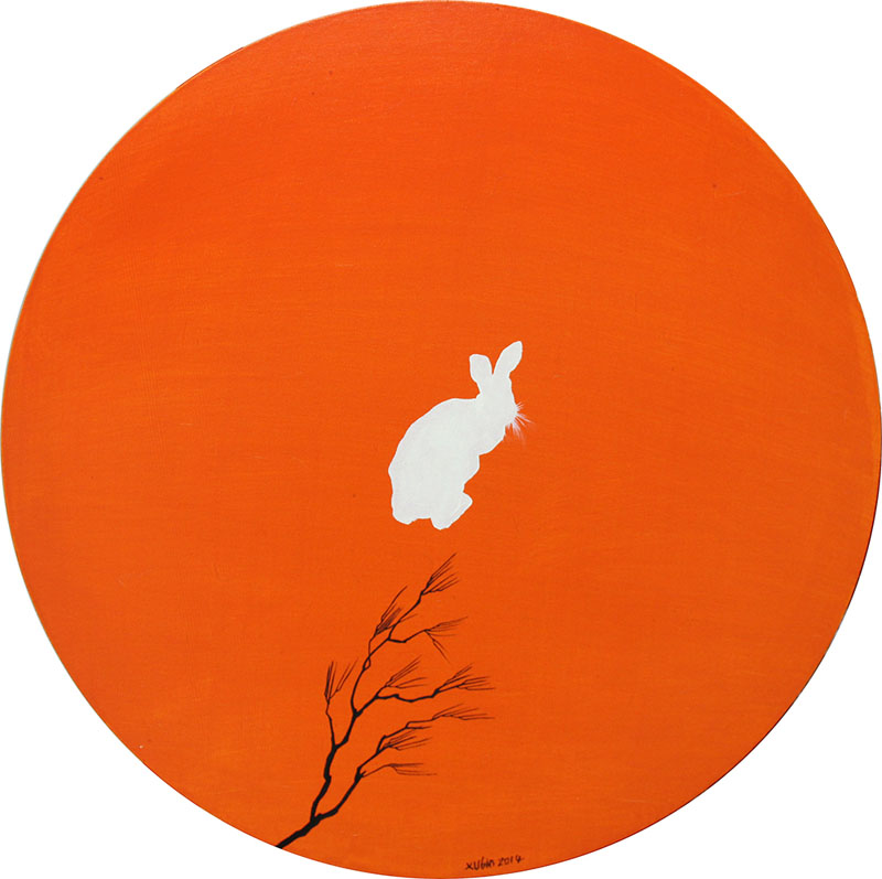 李旭彬《属性·兔》60x60cm布面油画2014