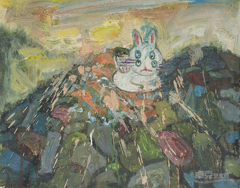 何辉阳 《还在歌唱》50x40 2015 布面丙烯