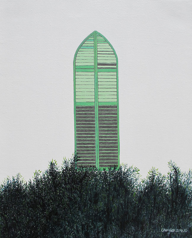 陈艺儿《窗NO.3》布面油画 40X50 2014