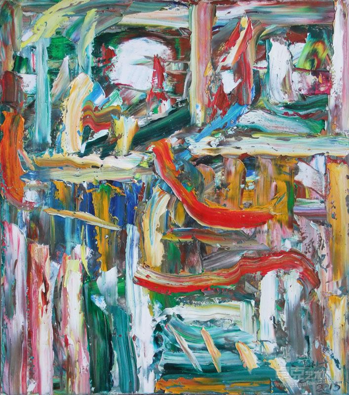 无题3号70x62cm布面油画2015年