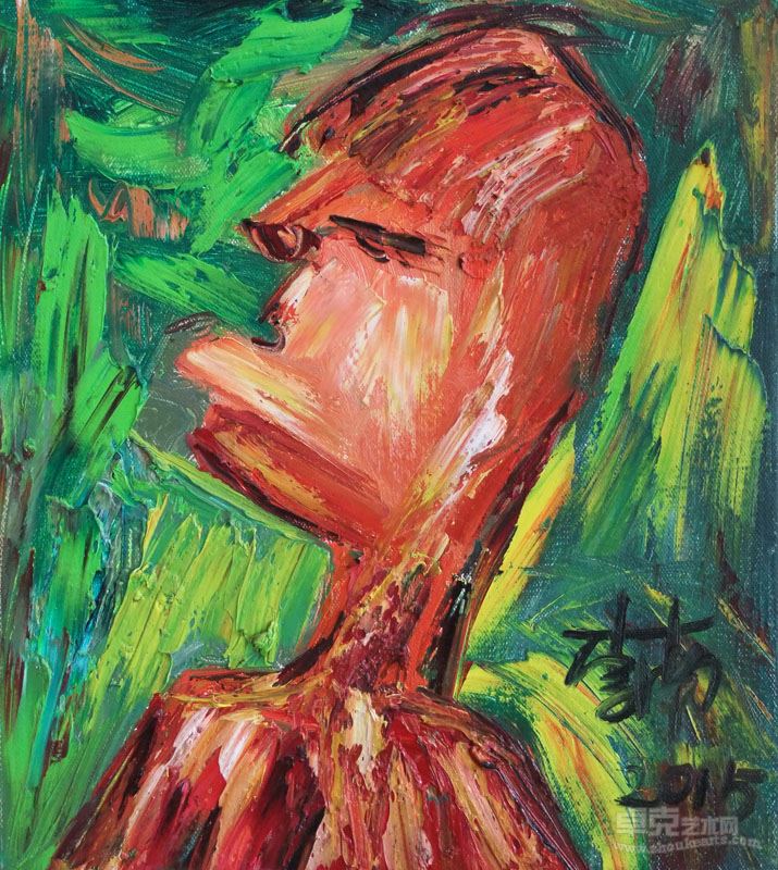 思40x45cm布面油画2015年