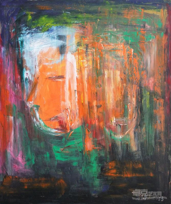 爱人 120x145cm布面油画2015年