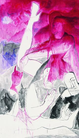 《昇》 刘芳 180x97cm 2013