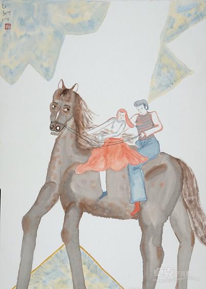 《亲密爱人》 李骏逸 100x68cm 2014