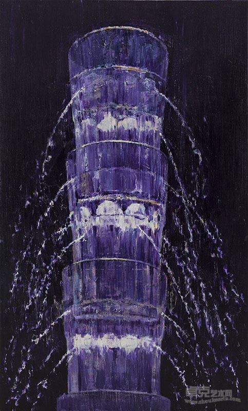 蔡泽滨 它喷射是强劲的值得为其树纪念碑 布面丙烯 200x120cm 2015