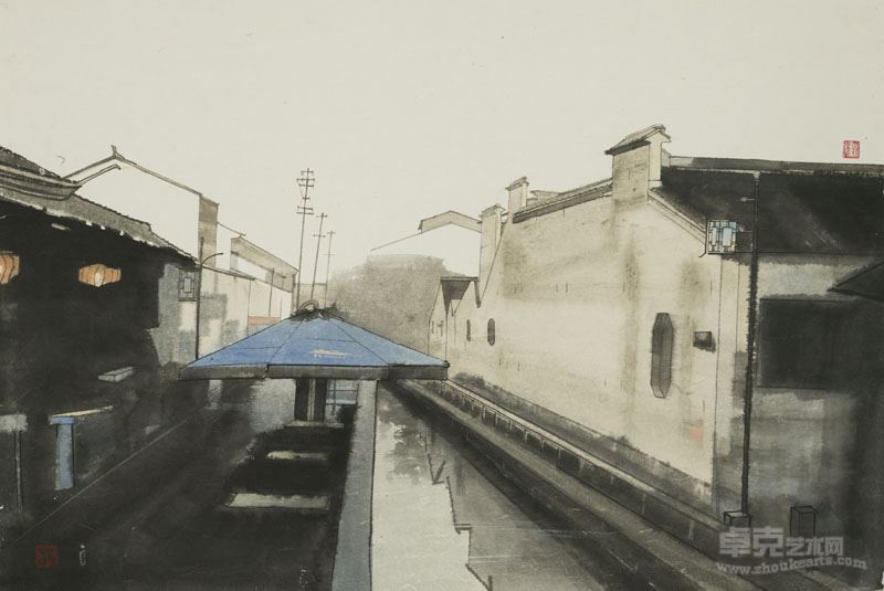 苏州水巷69x105cm  2015