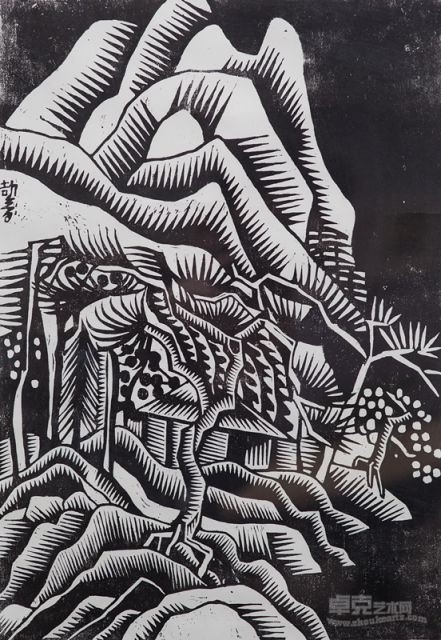 林中小屋(系列：无系列作品) 版画