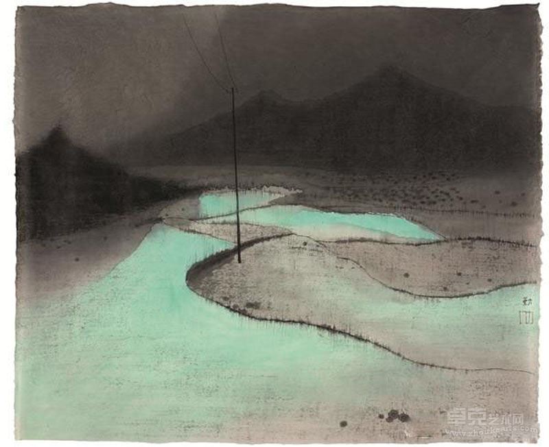田 沈勤 57×69 cm 2014