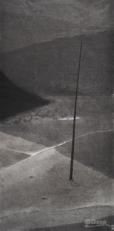 电线杆1410 沈勤 138×66cm 2014