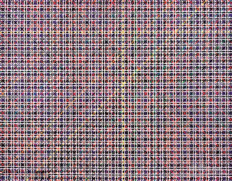 DING YI_Appearance of Crosses 1991-3_Acrylic on canvas_140 x 180 cm_hi res