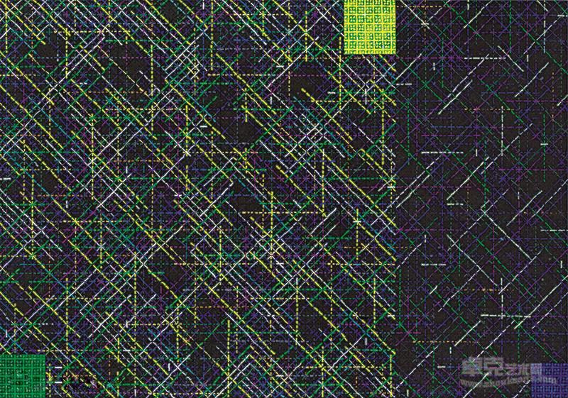 DING YI_Appearance of Crosses 2010-16_Acrylic on canvas_140 x 200 cm_hi res