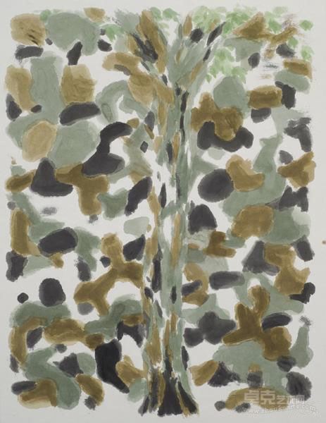 《行道树之四》 邬一名 46×34cm 2014