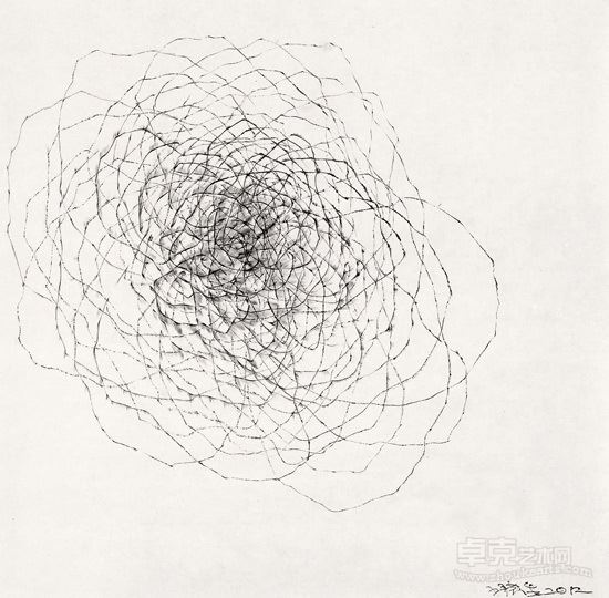 《游·象系列32》 70X70cm 纸本水墨 2012