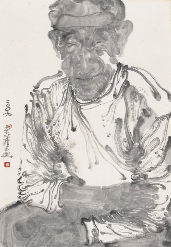 周京新作品 面孔-2 68-90cm 2009