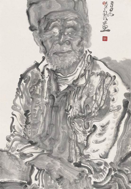 周京新作品 面孔-1 68-90cm 2009