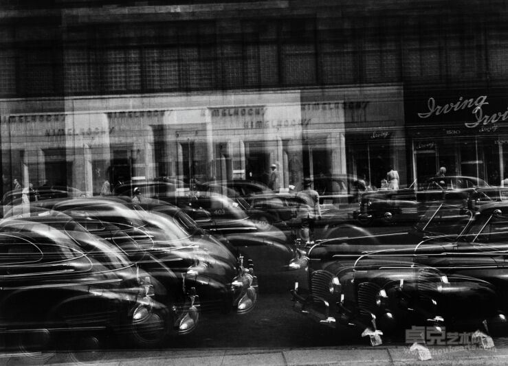 底特律 , 1943 Detorit,1943  明胶银盐Vintage gelatin silver print mounted to board
