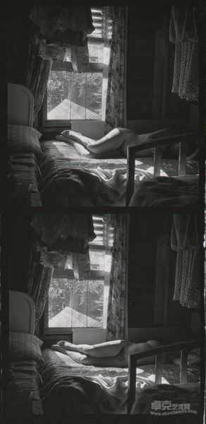 埃利诺，休伦港1953 Eleanor,Port Huron 1953 明胶银盐  vintage gelatin silver print