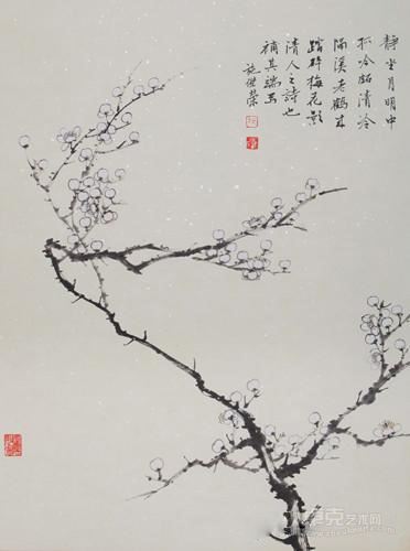 《寒香》 施杰荣 52.5×70cm
