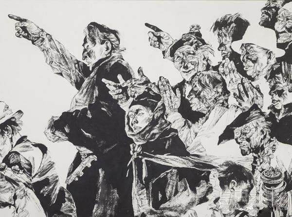 《大路-局部》 192x156cm 2014