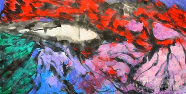 新西兰风景系列16 68*138cm 2014年