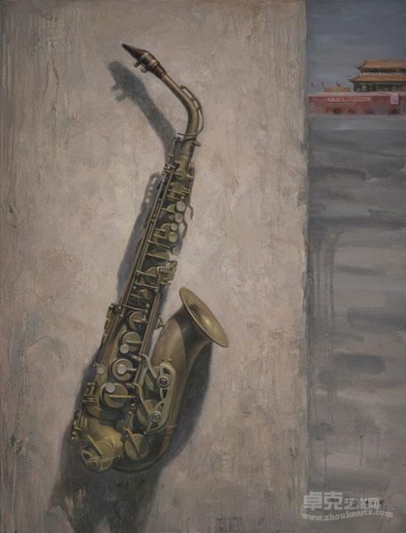 我爱北京天安门	孙童明 68*88cm