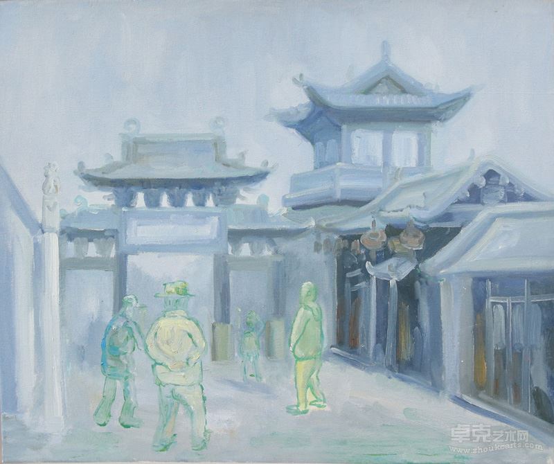 《山西印象系列之二》  朱东升   布面油画  50×60cm
