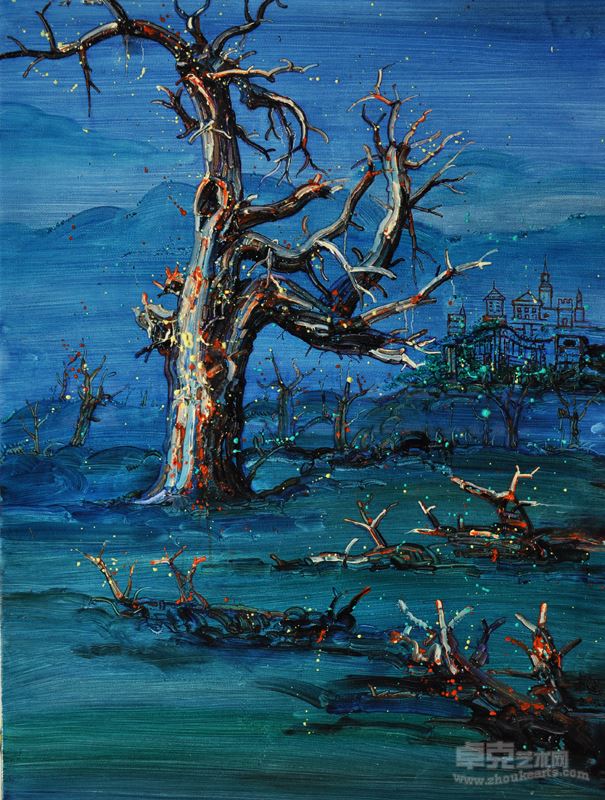 《城堡》秦超  布面油画  60X80cm
