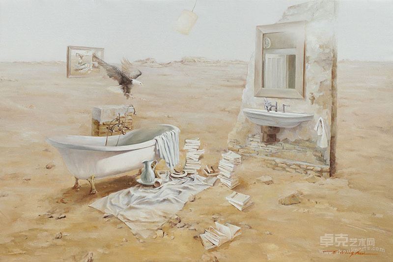 张庆慧-这么近，那么远-20 -布面油画-120cm×80cm -2013