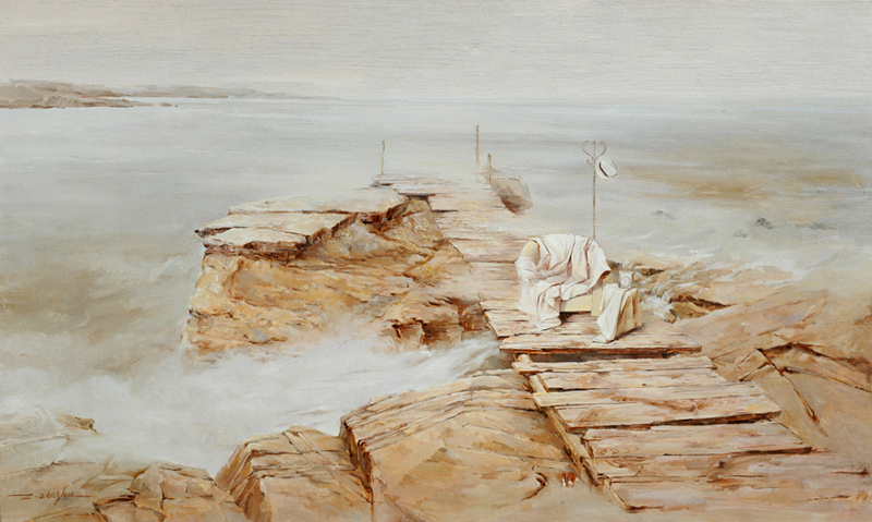 张庆慧-这么近，那么远-17 -布面油画 -150cm×90cm -2013
