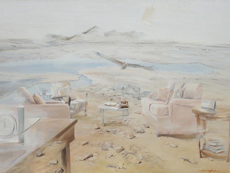 张庆慧-这么近，那么远-15 -布面油画 -120cm×90cm -2012