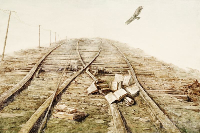 张庆慧-遗落在远方-布面油画 -120cm×80cm -2013