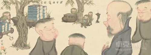 贾宽 书中自有黄金屋 纸本水墨 25×69.5cm 2015