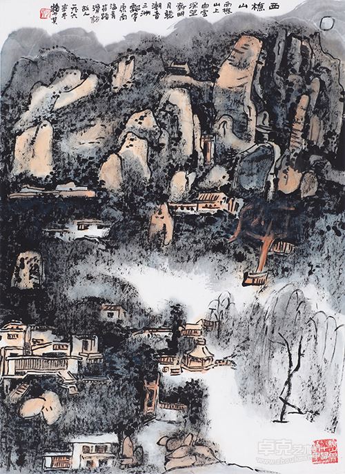 西樵山 1986年 纸本 68×56cm 私人藏