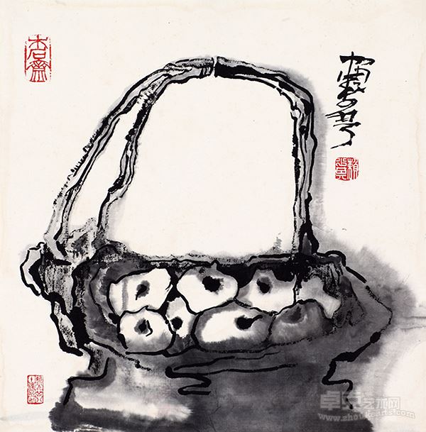 水果 1996年 纸本 43.5×43.5cm 私人藏